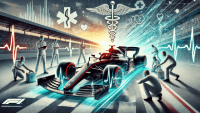 The medical elements available in Formula 1 races